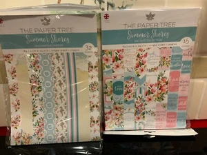The Paper Tree ~ Summer Shores Die Cut pack 16 shts & Decorative Papers 36 shts - Picture 1 of 4