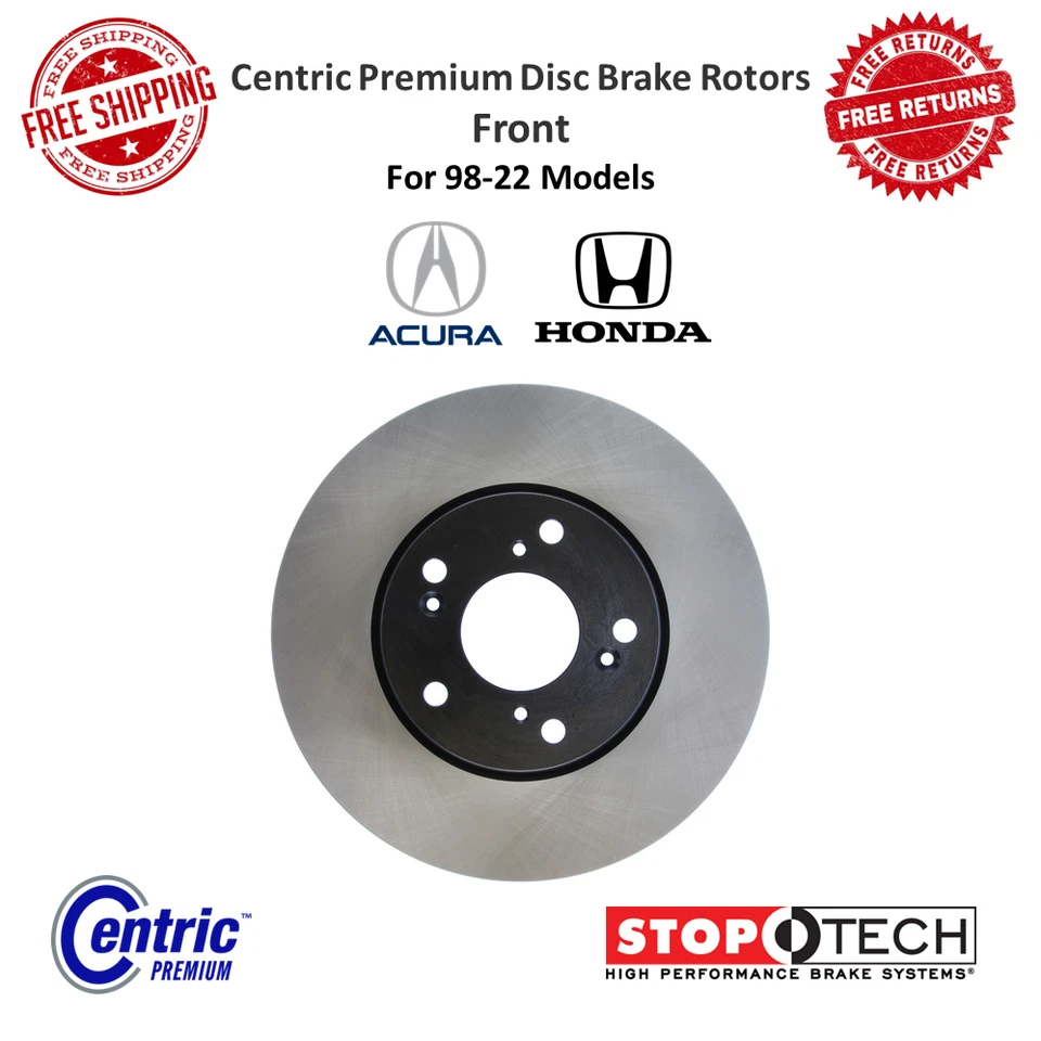Rotor de freno de disco delantero StopTech Centric Premium para Acura CSX,ILX / Honda Accord Foto 1 de 4