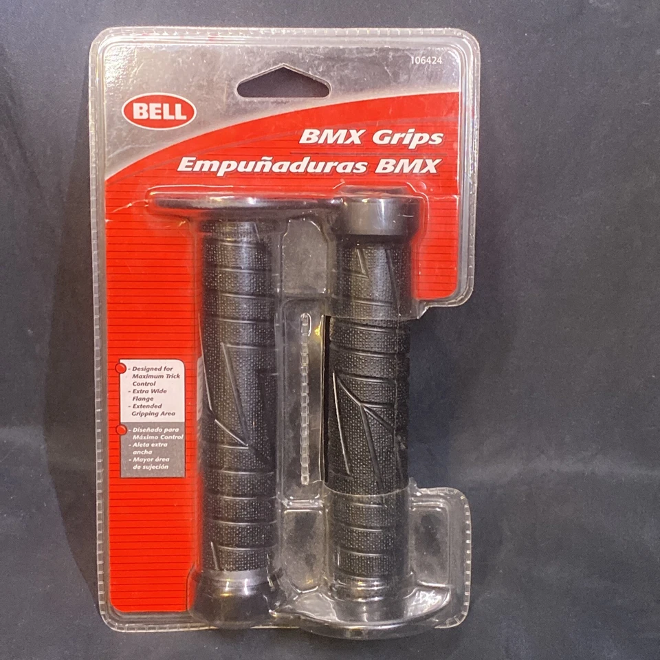 Nuevo Bell BMX Manillar Bicicleta Truco Empuñaduras Empuñaduras Control Máximo Negro Foto 1 de 4