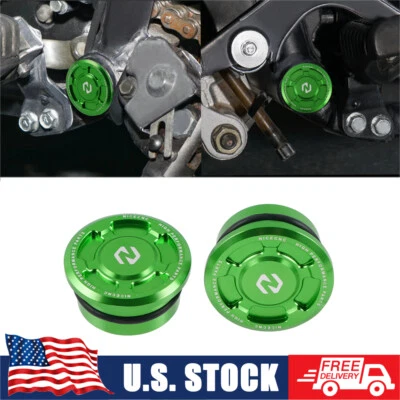 Swing Arm Caps Frame Plugs Protector For Kawasaki KLR 650 KLR650 1987-2023 2024 Foto 1 de 4