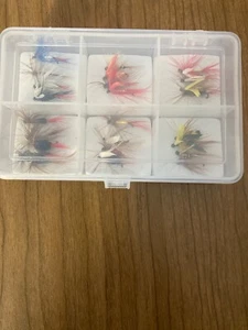 Trout Flies Hand Tied Twenty Four Total, With Case - Picture 1 of 6