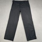 Nike Golf Mens 36 X 32 (Altered) Tech Pants Trousers Black Flat Front Dri Fit
