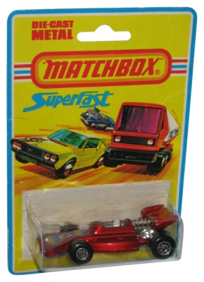 Matchbox Superfast (1975) Lesney Red Team Vintage Toy Car No. 24 - (Paquete dañado Foto 1 de 2