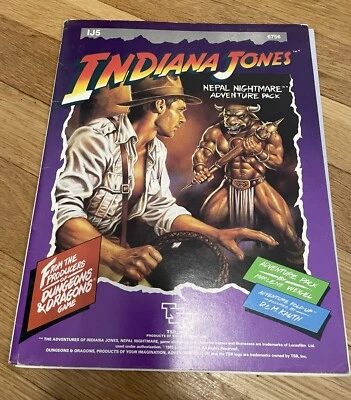 Indiana Jones RPG Nepal Nightmare TSR - Imagem 1 de 4