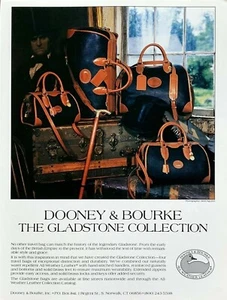 1988 DOONEY & BOURKE Travel Bags The Gladstone Collection Vintage PRINT AD - Picture 1 of 1