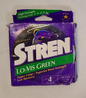 NOS 美国制造鱼竿 14 磅 330 码 绿色鱼线 — 第 1/3 张图片