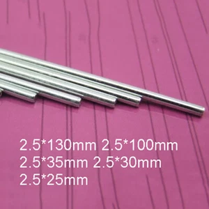 Metal Iron Round Bar Circular Shaft Rod | 2.5mm Diameter | 25mm-130mm Length - Picture 1 of 4