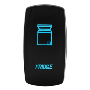 BLUE ROCKER SWITCH LASER ETCHED 20A 12V LED FRIDGE  - Imagen 1 de 6