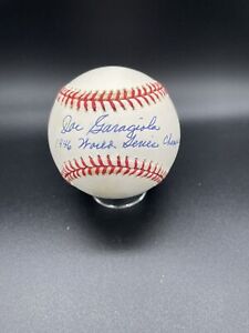 Joe Garagiola signed inscribed 1946 World Series Champs baseball JSA Auction LOA