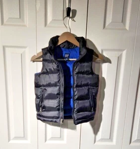 Gap Kids Boys Winter Vest, Black/ Blue - Picture 1 of 3
