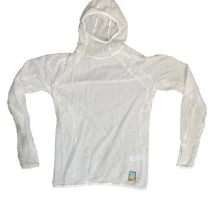 New Senchi Designs Alpha 90 Lark Fleece Hoodie Medium White Outdoor Ultralight - Picture 1 of 6