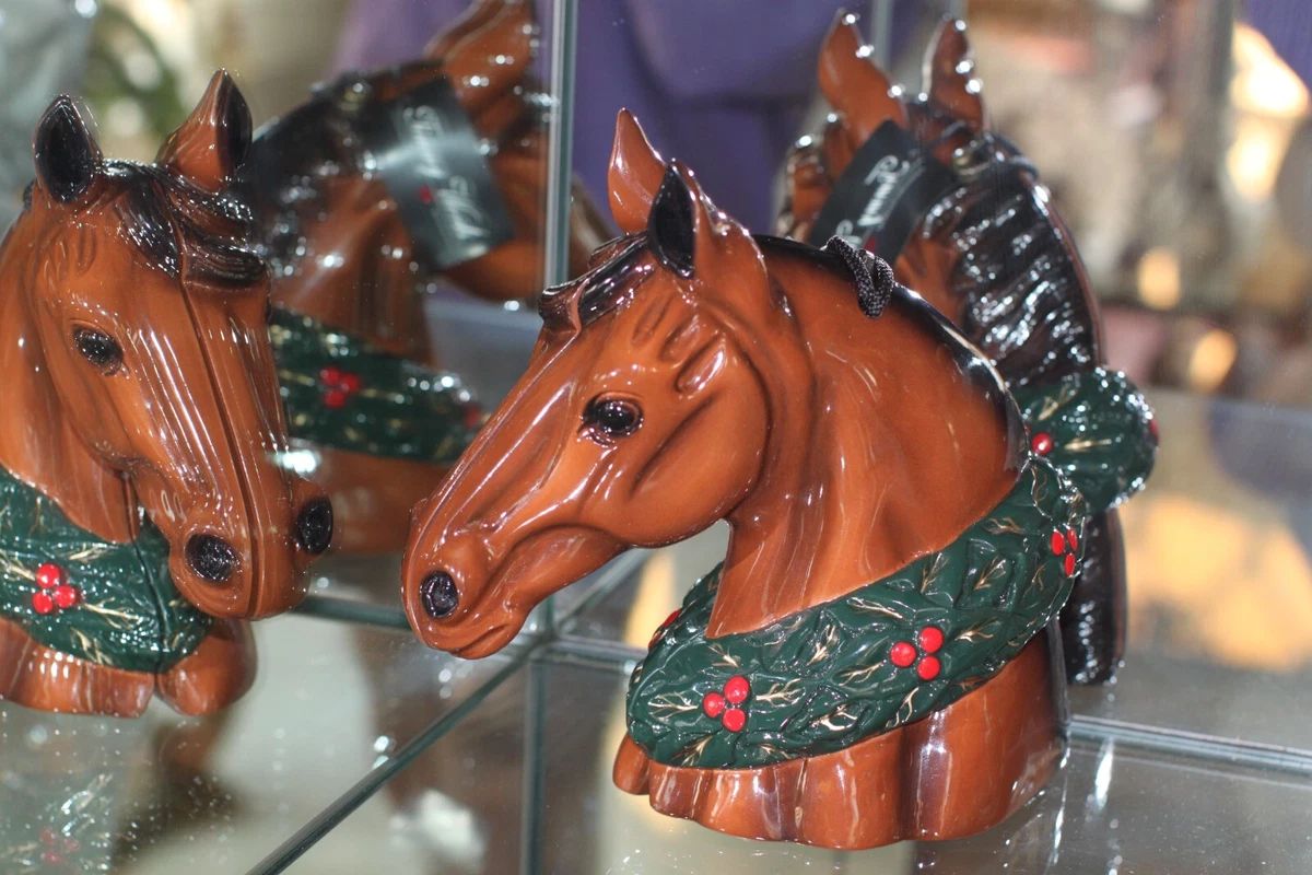 置物 Timmy woods Timmy Woods Beverly Hills Wood Carved Santa Claus Face Purse