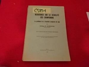 SCHOPFER (William H.) - Recherches sur la sexualité des champignons. Le problème - Imagen 1 de 9