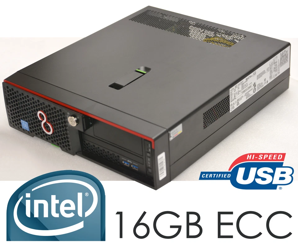 Professional Workstation Fujitsu 16GB ECC Gigabit Network Intel G4650 300GB HDD - Image 1 of 1