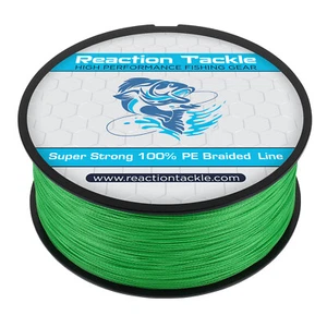 Reaction Tackle Braided Fishing Line- Various Sizes and Colors - Picture 1 of 10