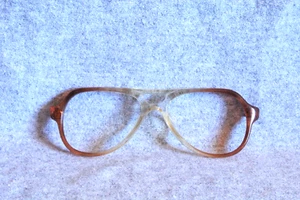 brown fade eyeglasses frame front 4-3/4 - Picture 1 of 2