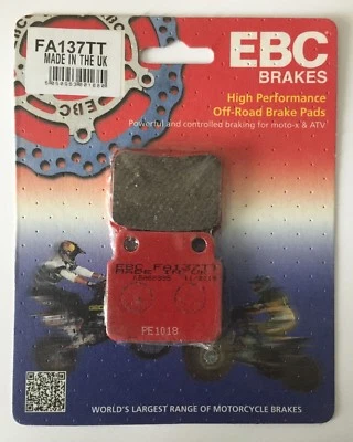 EBC Carbon TT REAR Disc Brake Pads Fits SUZUKI LTZ400 / LTR450 (2003 to 2015) - Image 1 of 3