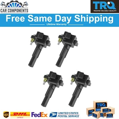 TRQ New Ignition Coils Kit Set of 4 For 2002-2003 Subaru Impreza WRX - Image 1 of 4