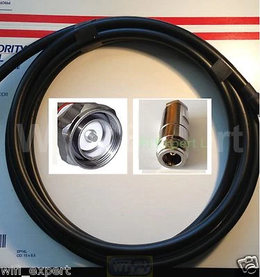 TIMES® 100 FEET LMR400 Coax Cable N F to 7/16 DIN MALE Clamp CB Ham Radio Antenn - Image 1 of 3