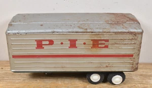 Vtg 1950's Pressed Steel PIE World Wide Movers Truck Trailer AS IS Parts/Repair - Picture 1 of 10