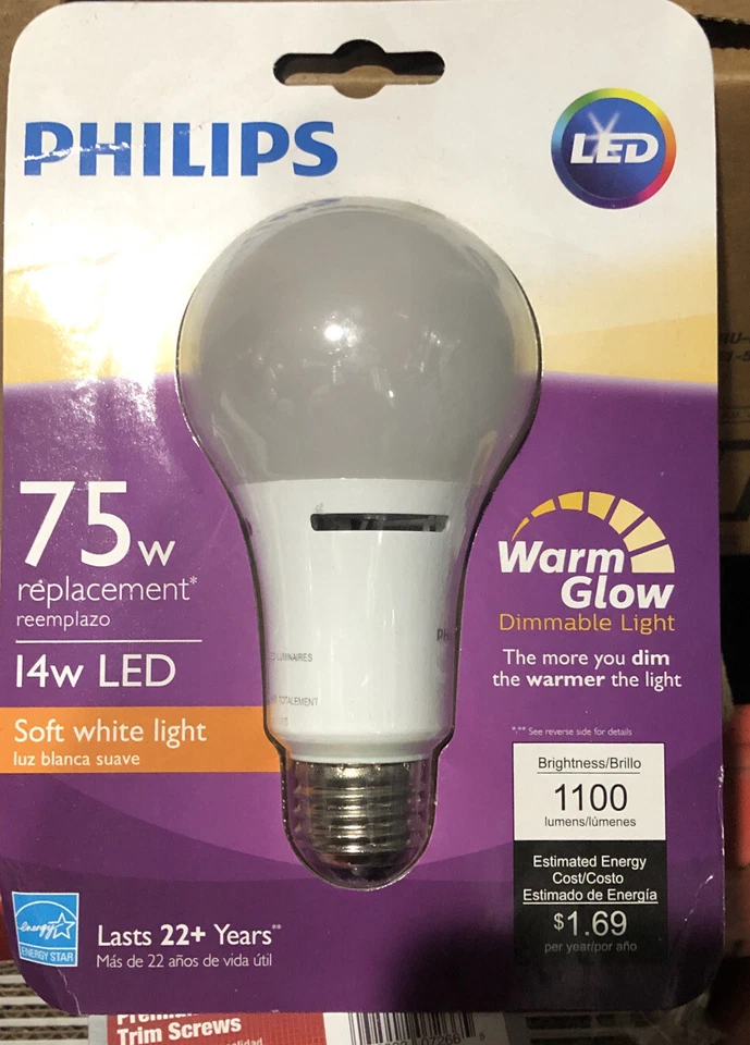 Philips 459065 75W Equivalent Soft White Household A21 Dimmable LED  - Image 1 of 1