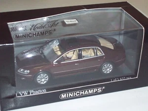 MINICHAMPS 1/43 VW PHAETON 2002 aubergine metallic 400051001 1 of 1632 pc Rare! - Picture 1 of 11
