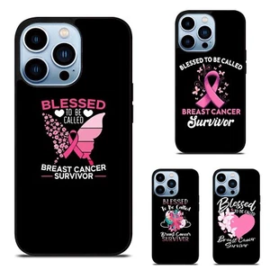 For iPhone 5 6 7 8 X 11 12 13 14 15 16 Field Case blessed Survivor Breast Cancer - Picture 1 of 25