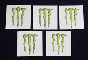 Menge 5 Monster Energy Drinks Logo Temporäre Tattoos - Bild 1 von 5