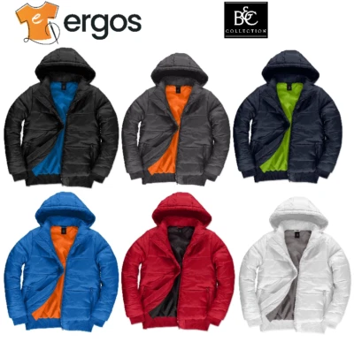 B&C Piumino Impermeabile Antivento Isolamento Termico Giacca Cappuccio BCJM940 - Image 1 of 3