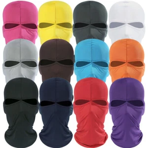2 Loch Sturmhaube Vollgesichtsmaske UV Schutz Taktische Maske Outdoor Sport Kapuze - Bild 1 von 51