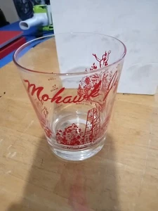 Mohawk Jigger. Red Writing & Drawings On Clear Measuring Glass - Picture 1 of 7