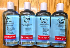4 X NEUTROGENA CLEAR PORE OIL-ELIMINATING ASTRINGENT 8oz - Picture 1 of 1
