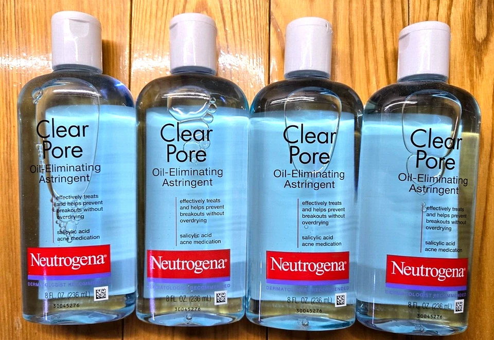 4 X NEUTROGENA CLEAR PORE OIL-ELIMINATING ASTRINGENT 8oz - Image 1 of 1