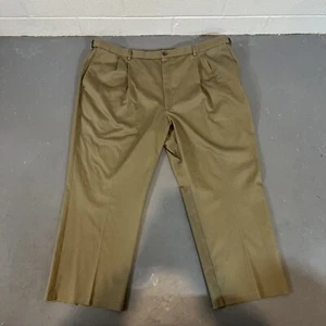 Haggar Clothing Classic Fit Premium No Iron Khaki Dress Pants Men’s Size 50x29 - Picture 1 of 13