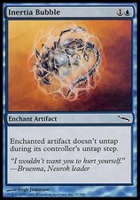 1x FOIL Inertia Bubble Mirrodin MtG Magic Blue Common 1 x1 Card Cards