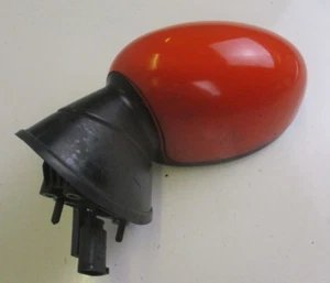 Espejo de ala lateral para pasajeros BMW MINI naranja - genuino usado N/S (3 pines) R50 R53 - Imagen 1 de 7