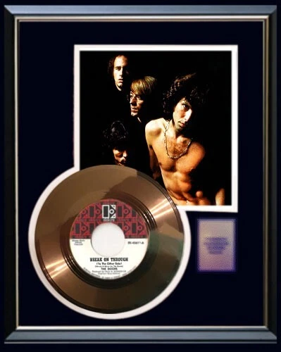 THE DOORS GOLD RECORD BREAK ON THROUGH 45 RPM NON RIAA AWARD JIM MORRISON RARE! - Image 1 of 1
