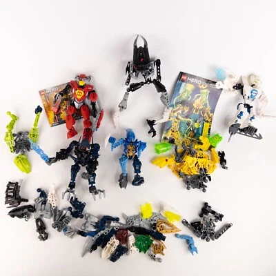 LEGO Bionicle Hero Fábrica Lote de 5 Figuras Incompletas Piezas Varios 2011-13 Foto 1 de 4