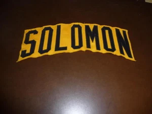  EDDIE SOLOMON 1980-82 PITTSBURGH PIRATES GAME WORN USED NAME PLATE OFF JERSEY.  - Picture 1 of 1