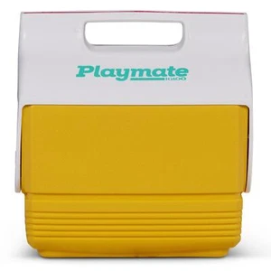 IGLOO PLAYMATE MINI RETRO COOLER 3L LUNCH COMPACT DRINKS COOL BOX YELLOW - Picture 1 of 6
