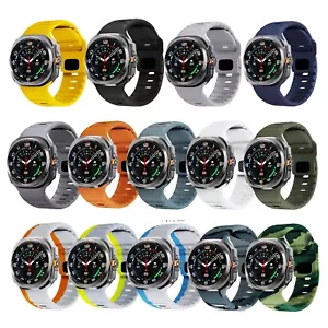 Cinturino di ricambio per Galaxy Watch Ultra 47 mm silicone sportivo robusto senza gap loop - Foto 1 di 22