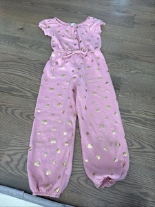 Lily Bleu Jumpsuit Girls Size 5 Long Leg Romper Pink - Picture 1 of 1