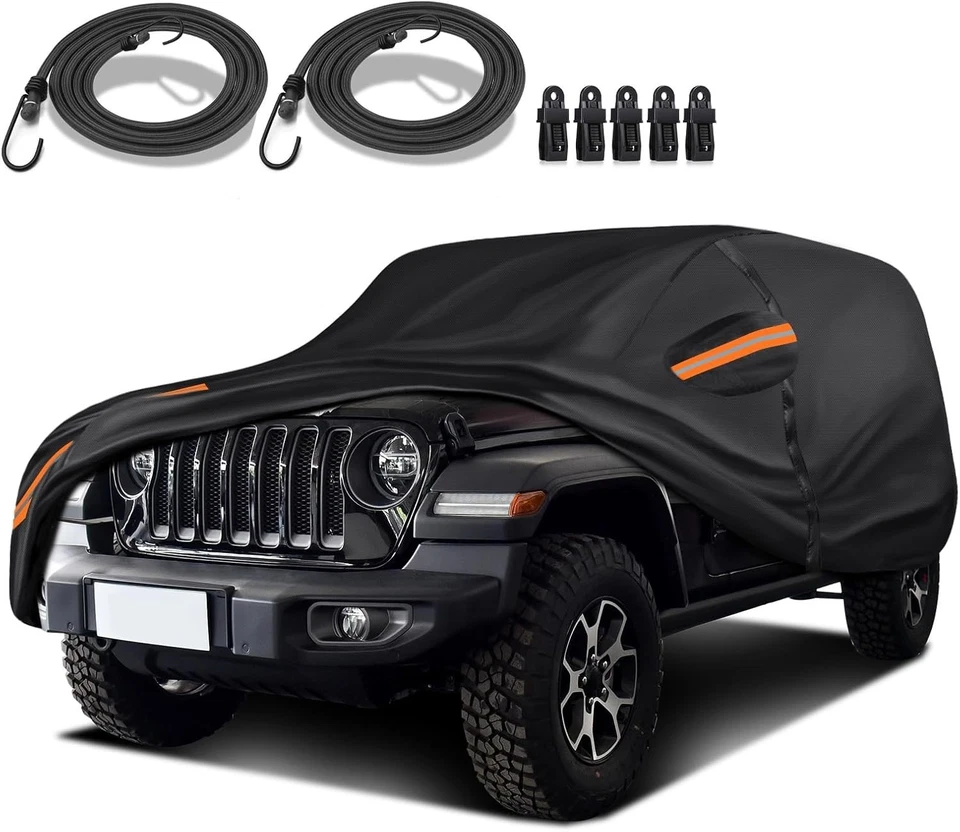16-Layer Car Covers Truck/pickup For Jeep Wrangler JK 4 Door 2007-24 All Weather - Image 1 of 4