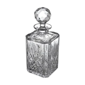 EDINBURGH Kristall - IONA Schliff - Quadratische Whisky Karaffe - 9 1/2" (1.) - Bild 1 von 4