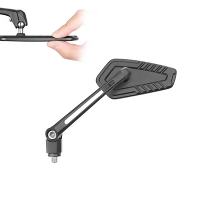 KiWAV Minimal Mirror Series - BLADE black super thin M10 fits Honda Yamaha - Image 1 of 4