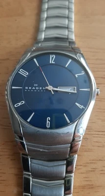$49.99 Reloj SKAGEN Signature Para Hombre "Dinamarca" SKW6033 Azul con Banda de Hebilla S/S Foto 1 de 4