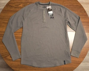 Kuiu Herren Medium Henley grau Hemd Baumwolle/Polyester Mischung Langarm - Bild 1 von 8