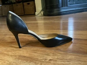  New Side Cutout “Hello Sole Mate” High Heel Pumps By Banana Republic Sz 8M Blk - Picture 1 of 7