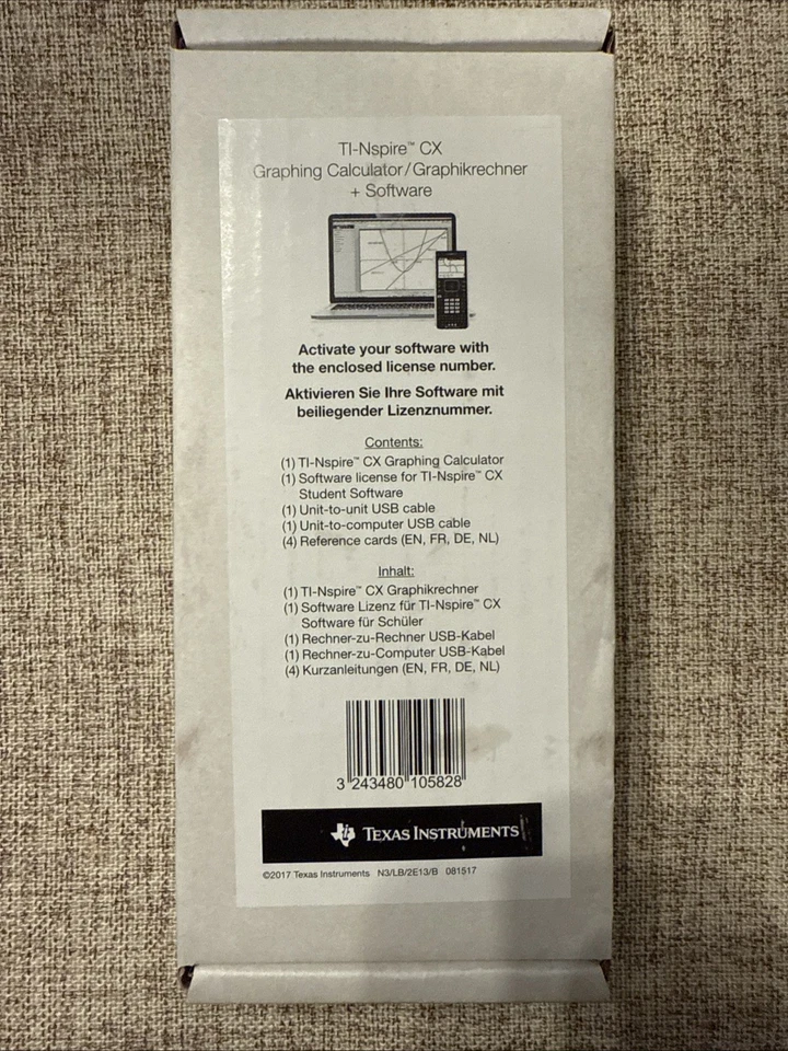 *Brand New* Texas Instruments TI-Nspire CX Graphing Calculator + Software - Image 1 of 2