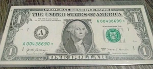 1 $ Stern Schein 2017 Serie Federal Reserve ~ A00438690  - Bild 1 von 6